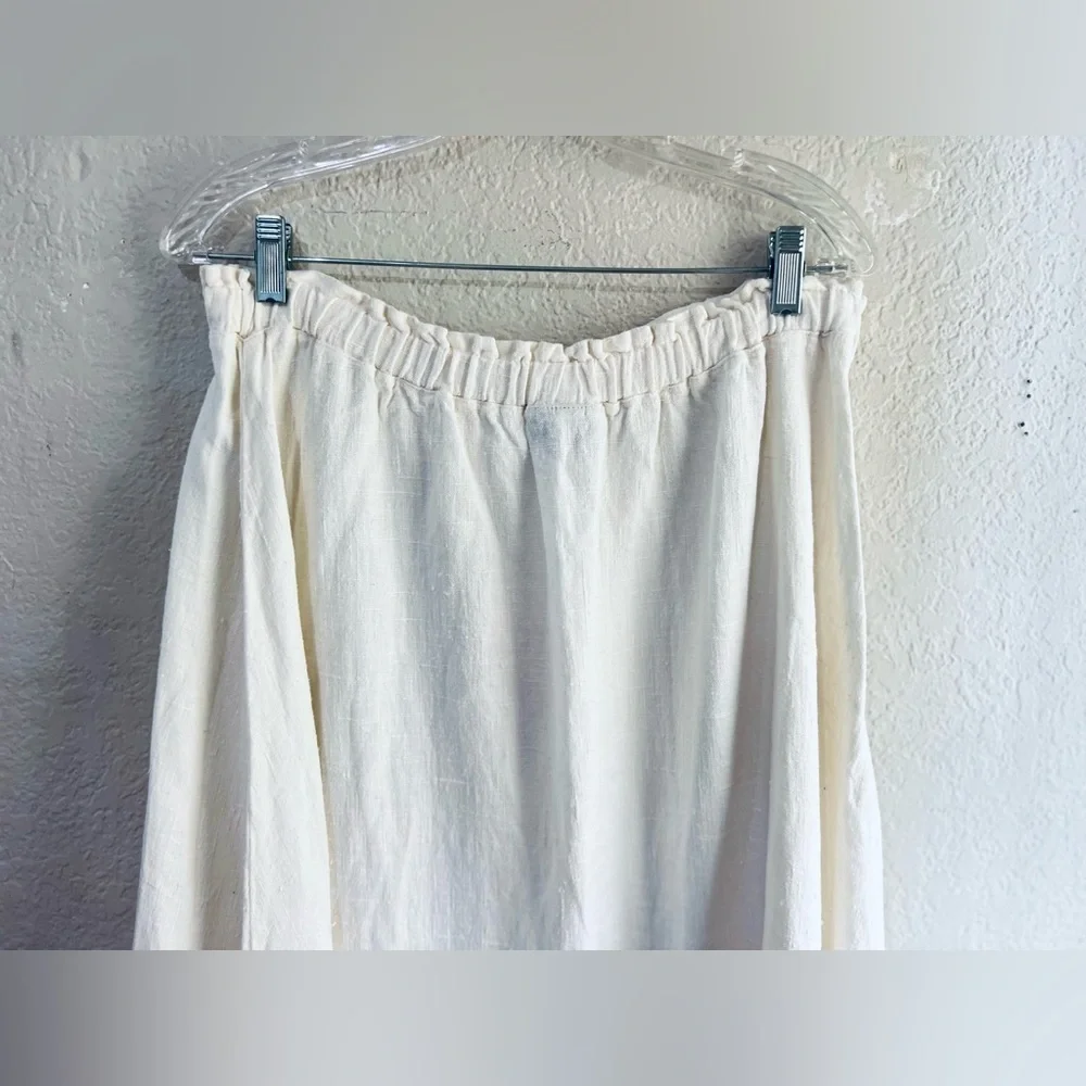 Nannette Keller 100% Linen skirt size 1X Bohemain , wester , beach day etc